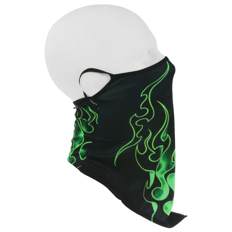Earbags NG0001 Multifunctional Neck Warmer Flames Green