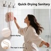 LUFFLOK 3 Pack Mesh Bath Sponges, Stretchable Body Back Scrubber