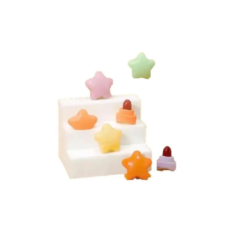 1 Estuche Mini Labiales En Forma D Estrella Kawaii 6