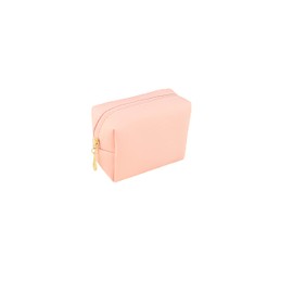 Kososuru Small Makeup Bag Portable Cosmetic Bag for Women Makeup Pouch Waterproof Toiletry Bag for Travel (Rose Pink, Mini)
