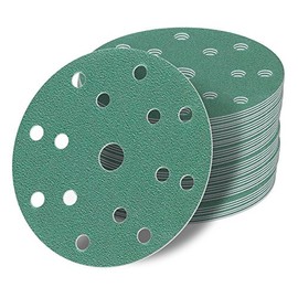 Pack of 48 Velcro Sanding Discs Diameter 150 mm Grit Each 8 x 60/80/120/240/400/800 for Random Orbital Sanders 15 Holes