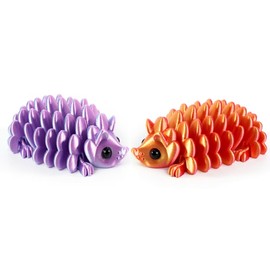 LFRNZS 2PCS Set 3D Printed Hedgehog,3D Printed Toys, Articulated Animals, Hedgehogt Figurine, Desk Toy, 3D Animals,Desk Toys, Office Decor, Home Decor, Gift