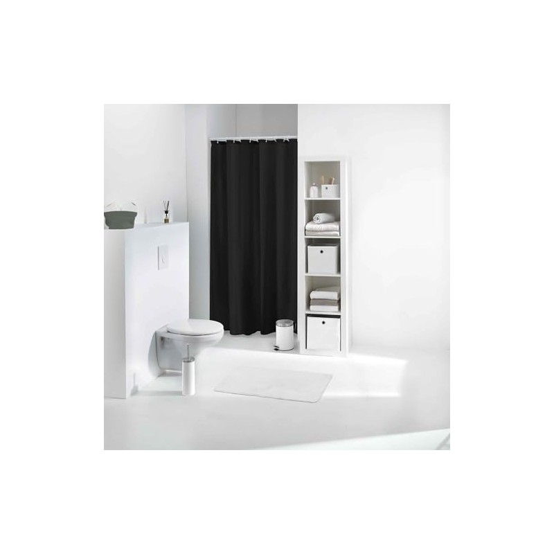 Douceur d'Intérieur Vitamin Shower Curtain PEVA, 180 x 200 x