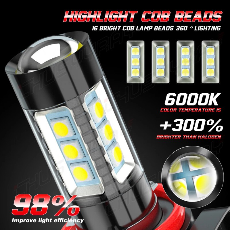 CHUSYYRAY For Buick Encore 2013-2019 Combo 6pcs LED Front Headlight