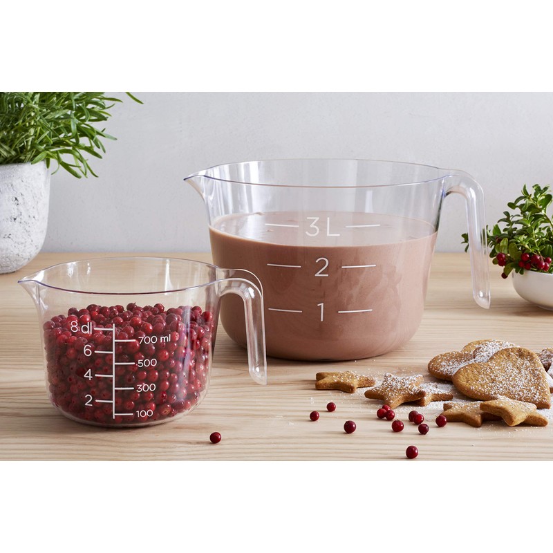 Gastromax Food Storage Container, Polypropylene, Transparent/Pink, 3 L