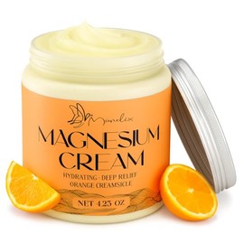 Crema De Magnesio Para Dormir - Magnesio Tópico Para Mujeres, Relajación Muscular, Calmante, Hidratante Con Aceite De Coco, Manteca De Karité Y Ácido 
