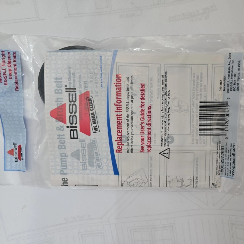 Bissell ProHeat Steamer Belt Set 6960W Pro Heat GENUINE 2