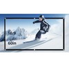 ASHATA Roller Blind Screen Projector Screen, Projection Screen 60-120 Inch