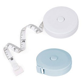 Measuring Tape Measure 6.6 ft (2 m) Sewing Dressing Ruler Tape Measure 200cm 79 inch Bust Waist Measurement Inch Centimeter Clothing Tape Measure Double-Sided Scale Long Measure Auto Measure Mesanda