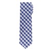 Jacob Alexander Men's Gingham Checkered Pattern Neck Tie - Extra