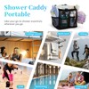 CUBETASTIC Shower Caddy Portable with 7 Outer Pockets – Double