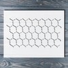 Chicken Wire Chain Link Fence Reusable Stencil 11x8.5 - Arts