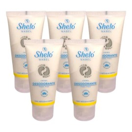 Crema Desodorante Para Pies Shelo Nabel® 60ml. 5 Pzas