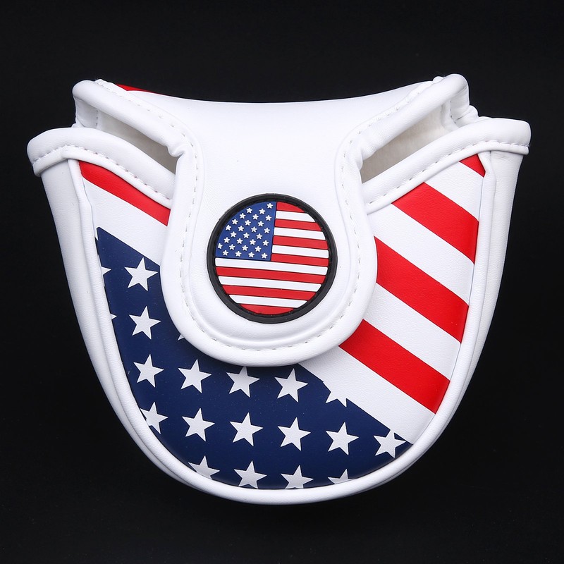 Mallet Head Cover Putter Cover with Magnetic Closure Golf Headcover