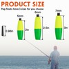 AGOOL Peg Floats Fishing Bobbers, Foam Cigar Fishing Float Bobbers