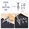 INFINIONLY Men's Stainless Steel Arrows Necklace Earrings Jewellery Sets Fashion