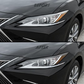 SlickMod PreCut Vinyl Smoke Tint for 2019-2023 Lexus ES Headlight (35% Light Smoke, 2. Headlight Cutout)