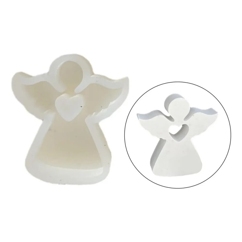 2 Lindo Ángulo Vela Silicona Molde Yeso Coche Montado
