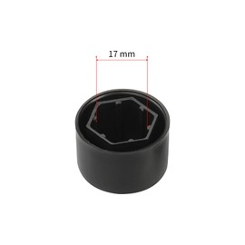 FiveEyes 17MM Wheel Lug Nut Covers Bolt Caps Compatible with VW Passat Jetta Golf Beetle 1K0 601 173 with Dismantle Tool Black 20PCS