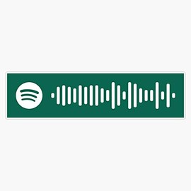 Leyland Designs All Star Spotify Scan Code Sticker Outdoor Rated Vinyl Sticker Decal for Windows, Bumpers, Laptops or Crafts 5"