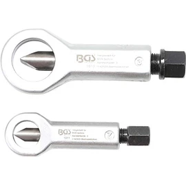 BGS 1812 Nut Splitter Set, Silver/Black, 12-16/16-22 mm, Set of 2 Pieces