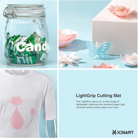 Xinart Cutting Mats for Cricut Joy Xtra (Standard, Light, Strong 3 Mats) Variety Adhesive Cutting mats for Cricut Joy Xtra (Variety,3 Mats, 8.5”x12”)