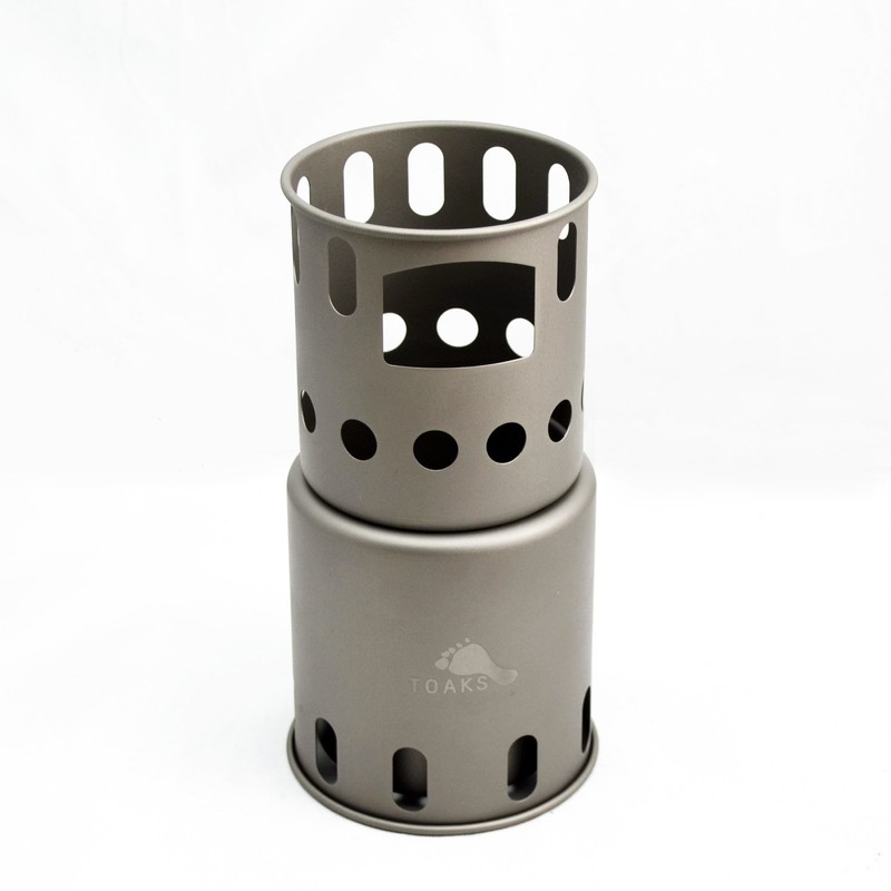 TOAKS Titanium Large Collapsible Wood Burning Stove – Ultralight, Compact