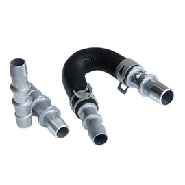 DFuerdivn 626-001 Engine Heater Core Bypass Hose and 5/8" and 3/4" hose fittings Kit Universal fit Car Engine Heater Core Bypass Hose Assembly