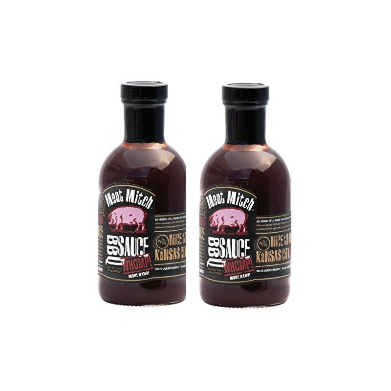 Meat Mitch WHOMP! BBQ Sauce, 21.0 Ounce (Pack of 2)