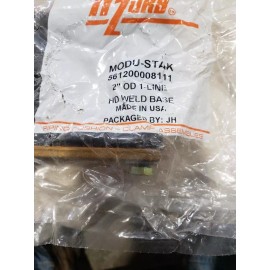 Hydra-Zorb 561200008111 2" OD 1-Line HD Weld Bas Clamp 2 bolt Assembly MODU-STAK