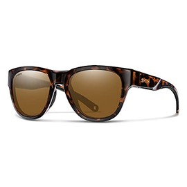 SMITH Rockaway Sunglasses – Performance Sports Sunglasses with Wrap around Fit for Cycling, Running, Baseball, Golf – for Men & Women – Tortoise + ChromaPop Glass Polarized Brown