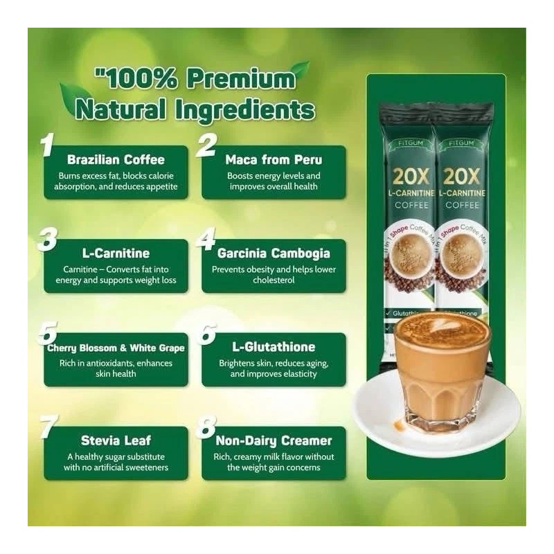 FIT GUM 2 PACK/ FITGUM 20X Collagen Chia Coffee -