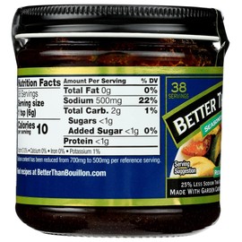 Better Than Bouillon Reduce Sodium Roasted Beef Base, 8 OZ (Pack of 6)
