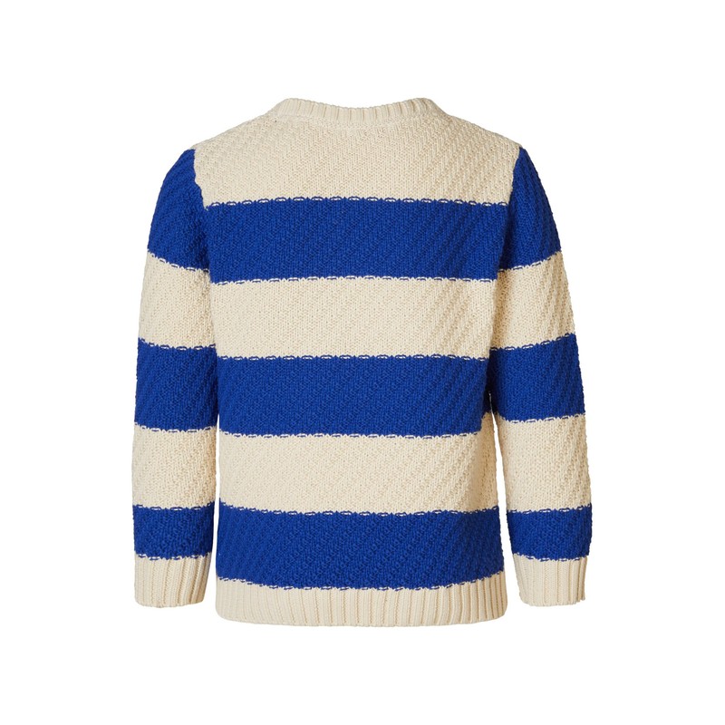 Noppies Hinojal Boys' Long-Sleeved Stripe Pullover, Fog - P873