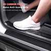 Qirc Car Door Sill Strips Carbon Fibre Car Scratch Protection
