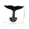 Alipis 2Pcs Whale Tail Wall Hooks Creative Wall Mounted Sundries
