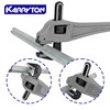 KARRYTON 24 Inch Aluminum Offset Pipe Wrench, 4"/101mm Adjustable Jaw