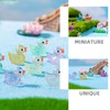 Garneck 120pcs Glittery Mini Ducks for DIY Fairy Garden Dollhouse