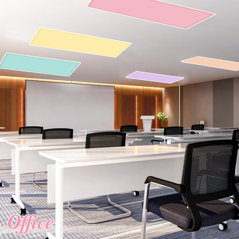 VIHOSE 6 Pcs Fluorescent Light Covers for Ceiling Lights Classroom