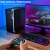 GAMSINGY Wireless PC Gaming Controller -RGB Lightning Pro Gamepad for