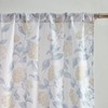 Laura Ashley Hydrangea Window Curtains with Rod Pocket, 96-inch Length,