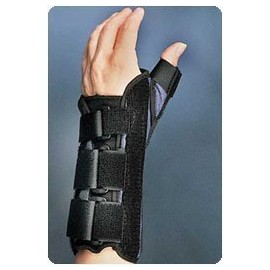 Wrist Brace with Thumb Spica, Right Size: M - Model 78600103 by Sammons Preston