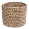 Atmosphera Set of 3 Natural and White Seagrass Baskets H