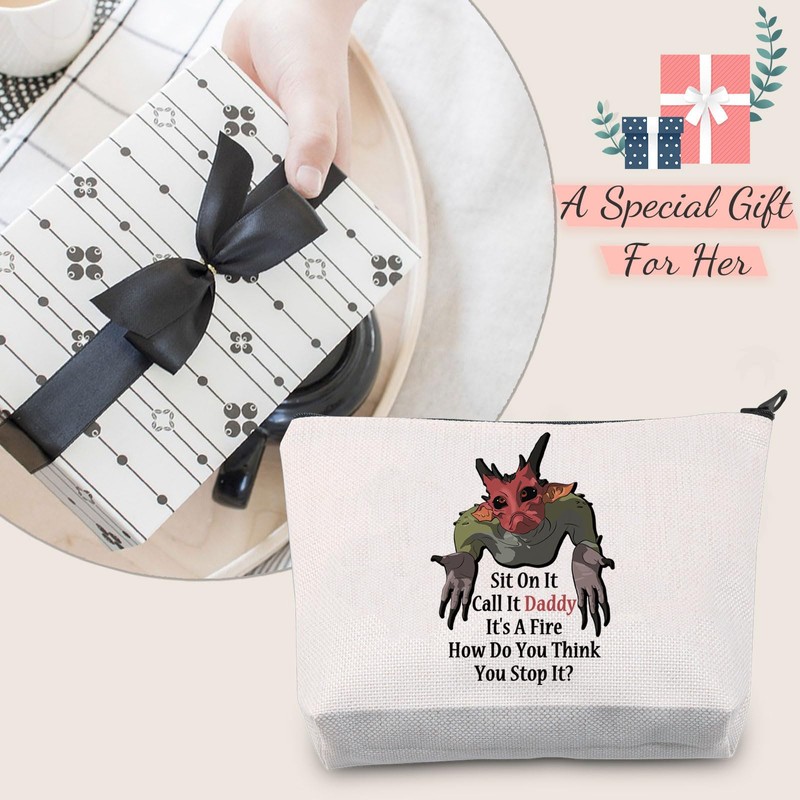 Funny BG3 Game Inspired Cosmetic Bag Sit On It and
