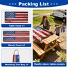 FIVZHH American Flag Picnic Table Cover with Bench Covers 6FT,