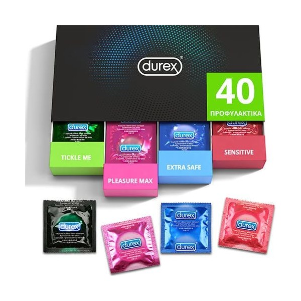 Durex Surprise Premium Me Variety Pack Condoms 40 Items