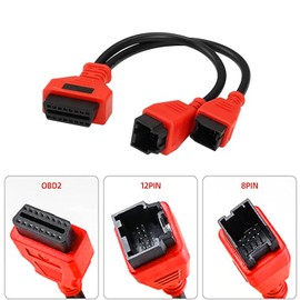 LxcshLjx Cable Adapter, Security Bypass Cable OBD2 Adaptor, Gateway Protocol Cable, FCA 12+8 Programming Cable Connector for Chrysler Jeep Dodge to Diagnose, Code, Program, Compatible with JScan App