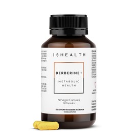 JSHealth JSHealth Vitamins Berberine+ Formula  Berberine Supplement for Metabolic Health  Vegan, Gluten-Free & Non-GMO. (60 Tablets)