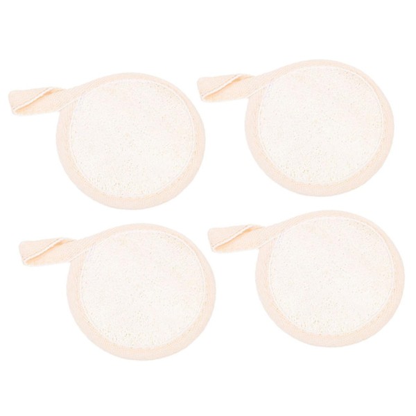 Ipetboom 4pcs Microfibre Face Cloth Makeup Sponges Cotton Rounds for