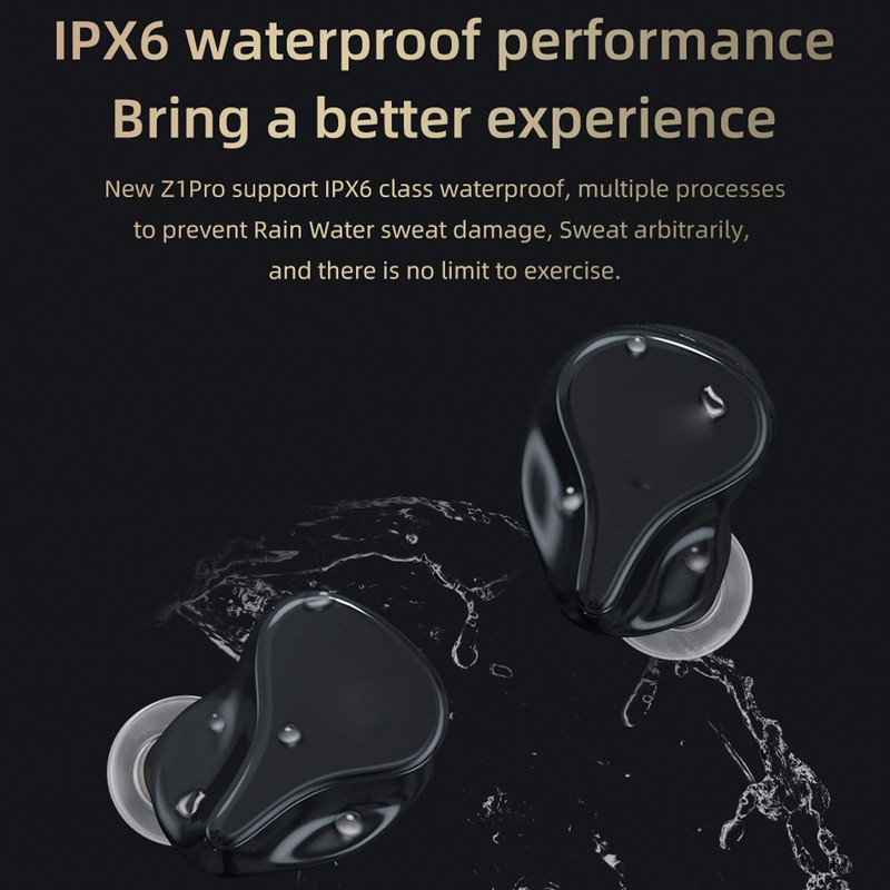 KZZ1 Pro Dynamic True Wireless Bluetooth Headset Bluetooth 5.2 Running